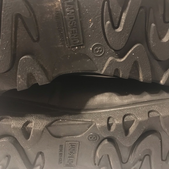 Lands’ End winter snow black insulated boots women’s size 8 B - Picture 6 of 10